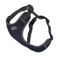 Шлея анатомічна світловідбивна AnimAll HL-8005-2 для собак, колір темно-синій, XL 46-92 см